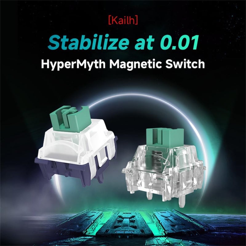 KAILH HyperMyth Magnetic Keyboard Switch Quick Trigger Gaming and Esports Specific RGB Linear Switches (8) - Image 1